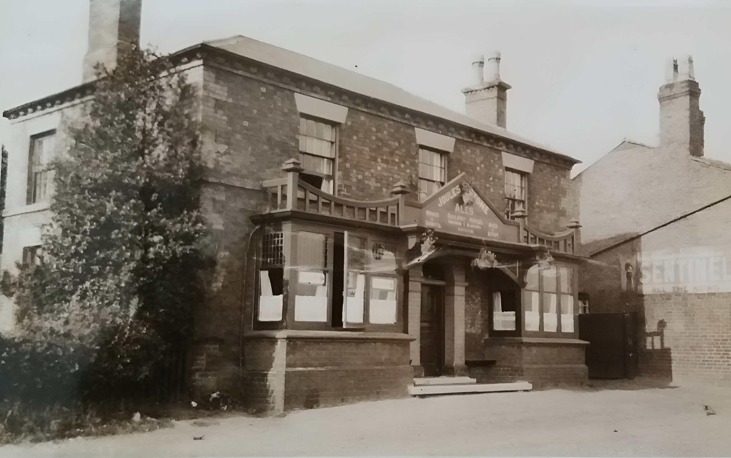 The Railway Hotel when Mrs Blakeman was the licensee in the 1940s
